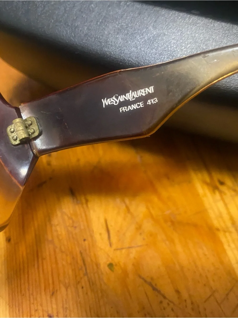 Yves Saint Laurent Brown Tortoiseshell Sunglasses